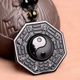 Yin & Yang Obsidian Necklace