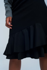 Black Midi Skirt