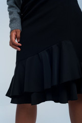 Black Midi Skirt
