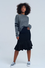 Black Midi Skirt