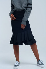 Black Midi Skirt