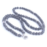 Black Labradorite Mala Beads