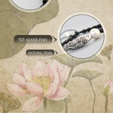 Black Agate Lucky Fish Charm Bracelet