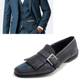 Men's Retro Style Tassel Buckle Decoration Brogues Loafers