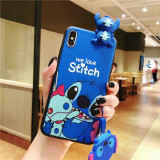 Cute Stitch Couple Lanyard Phone Case For Samsung Galaxy