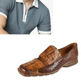 Men's Leather Stitching Design Sandals Summer Breathable Loafers