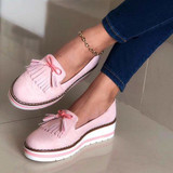 Women's Fashion Platform  Sweet Tassels Loafers