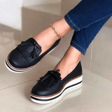 Women's Fashion Platform  Sweet Tassels Loafers