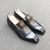 Men‘s Quality Retro Style Buckle Oxfords Comfy Dress Shoes