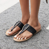 Women's Comfy Metal Decoration Slipper Trendy Sandals