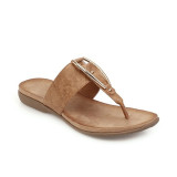Women's Comfy Metal Decoration Slipper Trendy Sandals