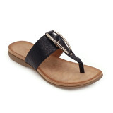 Women's Comfy Metal Decoration Slipper Trendy Sandals