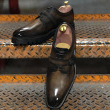 Men's Luxury Handmade Buckle Monk Shoes