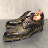Men's Luxury Handmade Buckle Monk Shoes