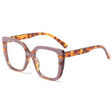 Fashion  Big Frame Retro Leopard Stripes Sunglasses