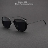 Luxury Steampunk Vintage Square Metal Frame Sunglasses