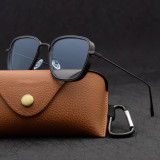 Luxury Steampunk Vintage Square Metal Frame Sunglasses