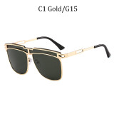 Fashion Metal Frame Square Sunglasses