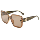 Women's  Fashion Retro Female Big Frame Oversized  Sunglasses