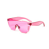 Women's Rimless Cat Eye Oversized Sunglasses