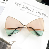 Women's Luxury Triangle Metallic Sunglasses