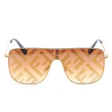 Women’s Fashion Retro Letter Big Frame Sunglasses