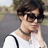Women’s Fashion Big Frame Gradient Sunglasses