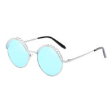 Women's Luxury Vintage Round Pearls Sunglasses