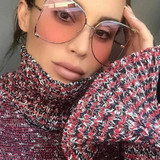 Women's  Fashion Big Frame Gradient Sunglasses