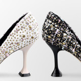 Women Rhinestone Pointed Toe Wild Stiletto Heels