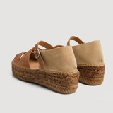 Women Buckle Cut-Out Platform Sandals