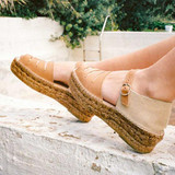 Women Buckle Cut-Out Platform Sandals