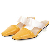 Women Crocodile Pattern Low Heels Slippers