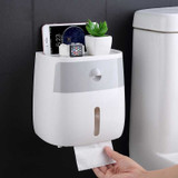 Waterproof Toilet Paper Holder and Shelf