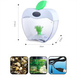 Aquarium USB Mini Aquarium with LED Night Light LCD Display Screen and