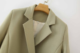 cross-border Amazon European and American women's wear 2020 autumn new belt suit jacket women