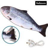 Realistic Moving Fish Pet Cat Toy Electric Wagging Fish Interactive Chew Bite Supplies for Cat
