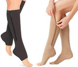 SOMIX Zippered Compression Socks Support Stockings 20-30 mmHg