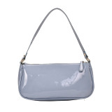 Vintage Baguette Crocodile Pattern Women Shoulder Bags Retro Split PU Leather Bags Solid Ladies Small Messenger Handbag Female