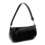 Vintage Baguette Crocodile Pattern Women Shoulder Bags Retro Split PU Leather Bags Solid Ladies Small Messenger Handbag Female