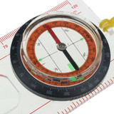 Camping Ruler Map Magnifier Liquid Filled Compass ST22