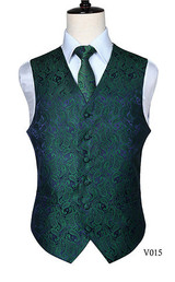 Men's Classic Paisley Jacquard Waistcoat Vest Handkerchief Party wedding Tie vest Suit  Pocket Square Set Men's Classic Paisley Jacquard Waistcoat Vest Handkerchief Party wedding Tie vest Suit  Pocket Square Set