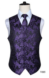 Men's Classic Paisley Jacquard Waistcoat Vest Handkerchief Party wedding Tie vest Suit  Pocket Square Set Men's Classic Paisley Jacquard Waistcoat Vest Handkerchief Party wedding Tie vest Suit  Pocket Square Set