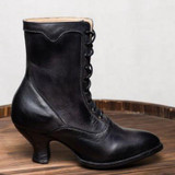Women's Stiletto Heel Spring/fall Lace-Up Boots
