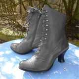 Women Casual Low Heel Zipper Pu Boots