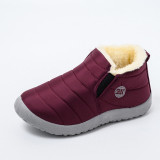 McCkle Snow Boots Women Shoes Warm Plush Fur Ankle Boots Winter Female Slip on Flat Casual Shoes Waterproof Ultralight Footwear