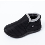 McCkle Snow Boots Women Shoes Warm Plush Fur Ankle Boots Winter Female Slip on Flat Casual Shoes Waterproof Ultralight Footwear