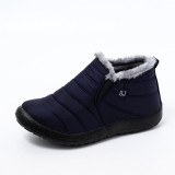 McCkle Snow Boots Women Shoes Warm Plush Fur Ankle Boots Winter Female Slip on Flat Casual Shoes Waterproof Ultralight Footwear