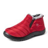 McCkle Snow Boots Women Shoes Warm Plush Fur Ankle Boots Winter Female Slip on Flat Casual Shoes Waterproof Ultralight Footwear