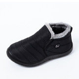 McCkle Snow Boots Women Shoes Warm Plush Fur Ankle Boots Winter Female Slip on Flat Casual Shoes Waterproof Ultralight Footwear